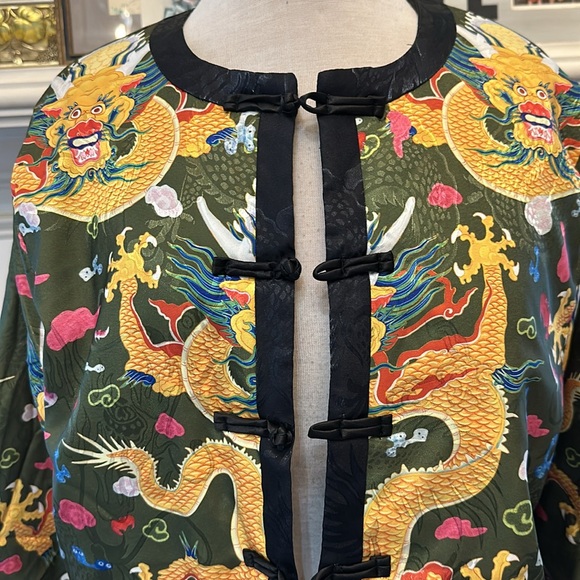 NWT. Amazing mandarin print jacket. Gorgeous - Picture 2 of 7